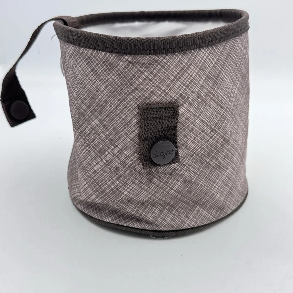 Thirty-One Oh-Snap Bin Taupe Cross Pop Retired New No Tags 31 Snap Pocket 6